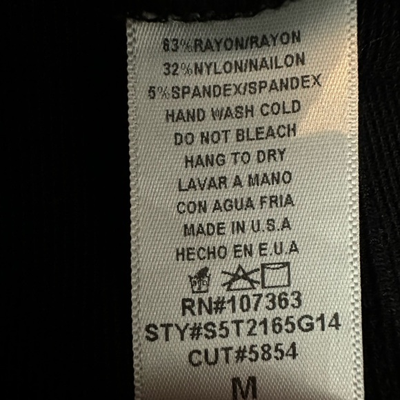 ANGL Black bodysuit women’s size Medium - Picture 6 of 16